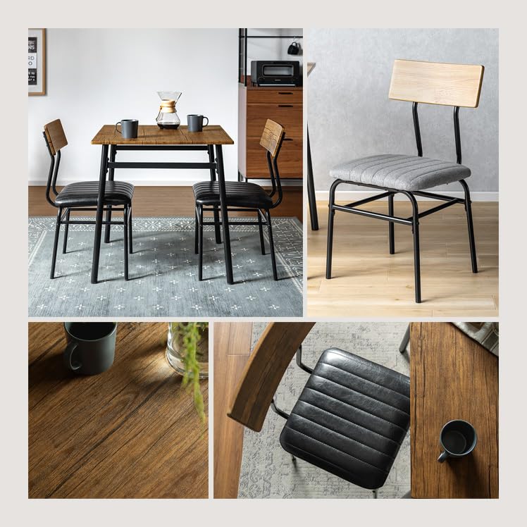 Amazon｜エア・リゾーム ダイニングテーブルセット 2人用 3点 おしゃれ